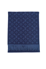 Louis Vuitton Monogram Gradient Blue Scarf (Pre-owned)