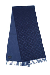 Louis Vuitton Monogram Gradient Blue Scarf (Pre-owned)
