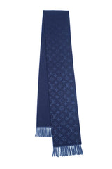 Louis Vuitton Monogram Gradient Blue Scarf (Pre-owned)