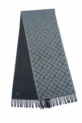 Louis Vuitton Monogram Gradient Grey Scarf (Pre-owned)