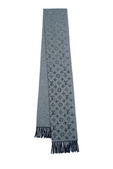 Louis Vuitton Monogram Gradient Grey Scarf (Pre-owned)
