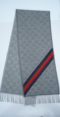 Gucci Monogram Supreme GG Wool Scarf (Pre-owned)
