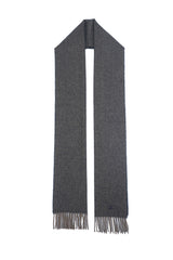 Chanel 2010s Fringed Check Logo Scarf (Pre-owned)