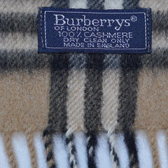 Cashmere Plaid Print Vintage Pre-Loved Scarf