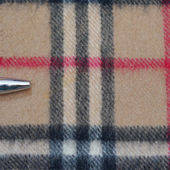 Cashmere Plaid Print Vintage Pre-Loved Scarf