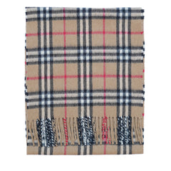 Cashmere Plaid Print Vintage Pre-Loved Scarf