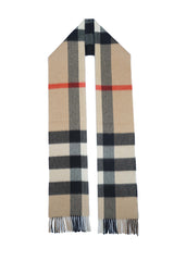 Burberry Check Cashmere Beige Scarf (Pre-owned)