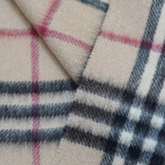 Cashmere Plaid Print Vintage Pre-Loved Scarf