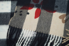 Burberry Cashmere Beige Plaid Print Scarf (Pre-owned)