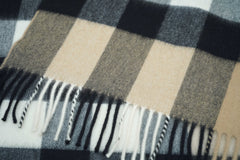 Burberry Check Cashmere Beige Scarf (Pre-owned)