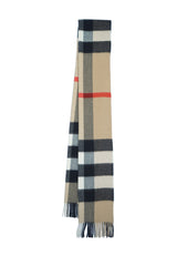 Burberry Check Cashmere Beige Scarf (Pre-owned)