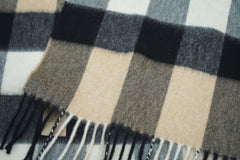 Burberry Check Cashmere Beige Scarf (Pre-owned)