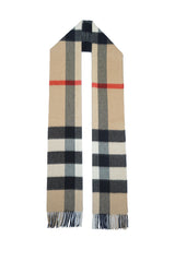 Burberry Check Cashmere Beige Scarf (Pre-owned)