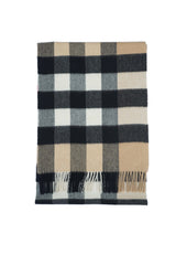 Burberry Check Cashmere Beige Scarf (Pre-owned)