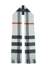 Burberry Check Cashmere Ecru Scarf (Pre-owned)