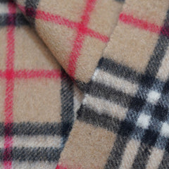 Cashmere Plaid Print Vintage Pre-Loved Scarf