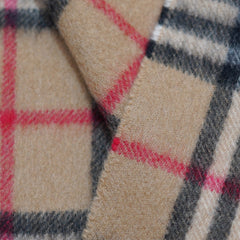 Cashmere Plaid Print Vintage Pre-Loved Scarf