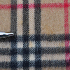 Cashmere Plaid Print Vintage Pre-Loved Scarf