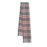 Cashmere/Wool Plaid Print Vintage Pre-Loved Scarf