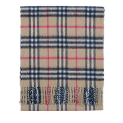 Cashmere Plaid Print Vintage Pre-Loved Scarf