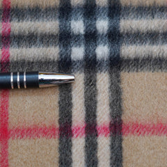 Cashmere Plaid Print Vintage Pre-Loved Scarf