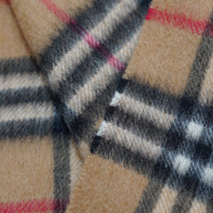 Cashmere Plaid Print Vintage Pre-Loved Scarf