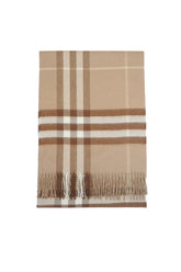 BURBERRY Giant Check Cashmere Scarf