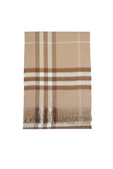 BURBERRY Giant Check Cashmere Scarf