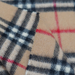 Lambswool Plaid Print Vintage Pre-Loved Scarf