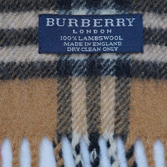 Lambswool Plaid Print Vintage Pre-Loved Scarf