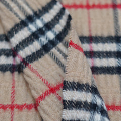 Merino Wool Plaid Print Vintage Pre-Loved Scarf