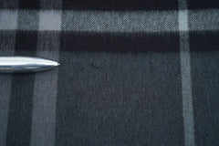 BURBERRY Check Cashmere Scarf Grey (Pre- Owned)