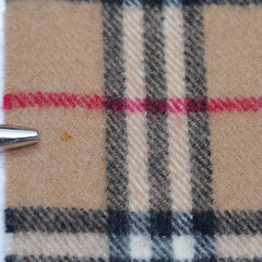 Lambswool Plaid Print Vintage Pre-Loved Scarf