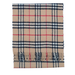 Lambswool Plaid Print Vintage Pre-Loved Scarf