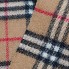 Lambswool Plaid Print Vintage Pre-Loved Scarf