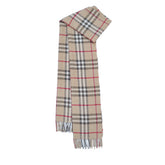 Cashmere/Wool Plaid Print Vintage Pre-Loved Scarf