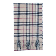 Lambswool Plaid Print Vintage Pre-Loved Scarf