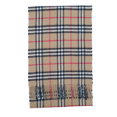 Lambswool Plaid Print Vintage Pre-Loved Scarf