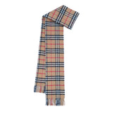 Lambswool Plaid Print Vintage Pre-Loved Scarf