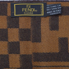 Wool FF Pattern Vintage Pre-Loved Scarf