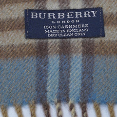 Cashmere Plaid Print Vintage Pre-Loved Scarf