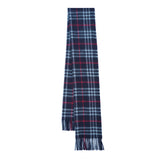 Cashmere/Wool Plaid Print Vintage Pre-Loved Scarf