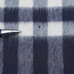 Cashmere Large Check Vintage Pre-Loved Scarf