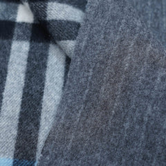 Merino/Cashmere Reversible Large Check Vintage Pre-Loved Scarf