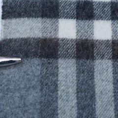 Merino/Cashmere Reversible Large Check Vintage Pre-Loved Scarf