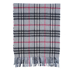 Cashmere Plaid Print Vintage Pre-Loved Scarf