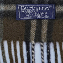 Cashmere Plaid Print Vintage Pre-Loved Scarf