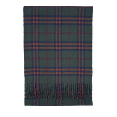 Lambswool Plaid Print Vintage Pre-Loved Scarf
