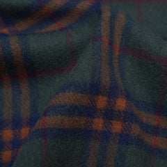 Lambswool Plaid Print Vintage Pre-Loved Scarf