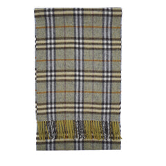 Lambswool Plaid Print Vintage Pre-Loved Scarf